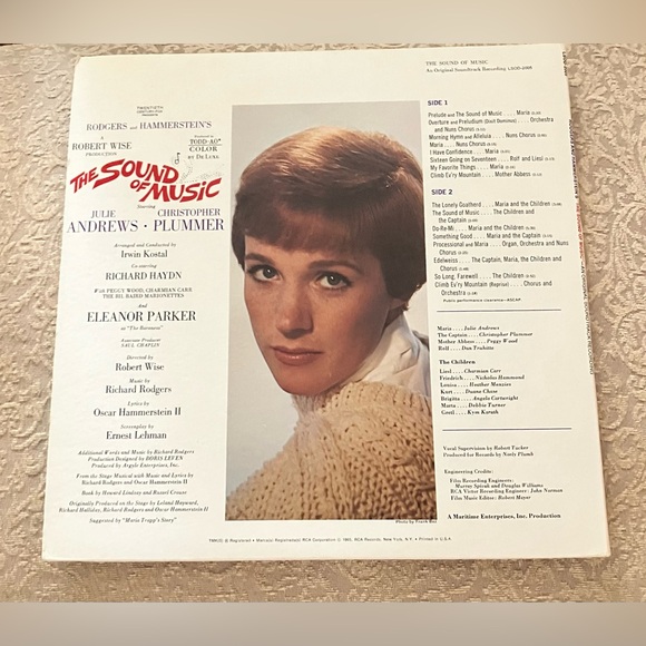 The Sound of Music An Original Soundtrack Recording LP Album, Framed For Display - Picture 4 of 15